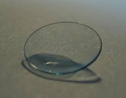 contact lens on surface